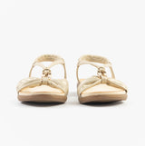 Dr Keller JAN Womens Sandals Gold Metallic