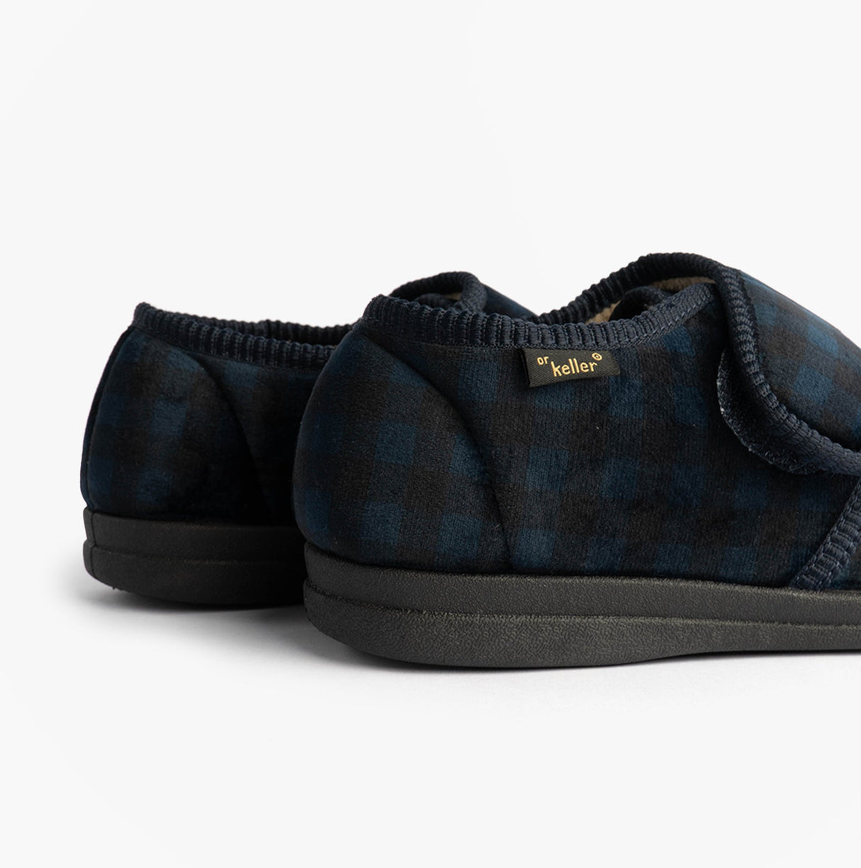 Dr Keller DARREN VELC Mens Slippers Navy