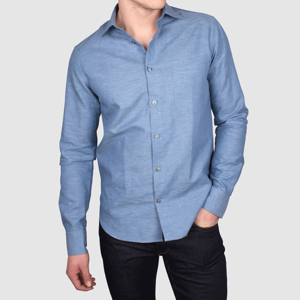 Dunderdon by Snickers SH6 Slim Fit Cotton-Linen Blend Shirt Various Colours