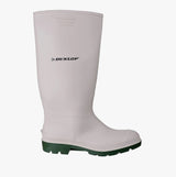 Dunlop PRICEMASTOR Mens Wellington Boots White/Green
