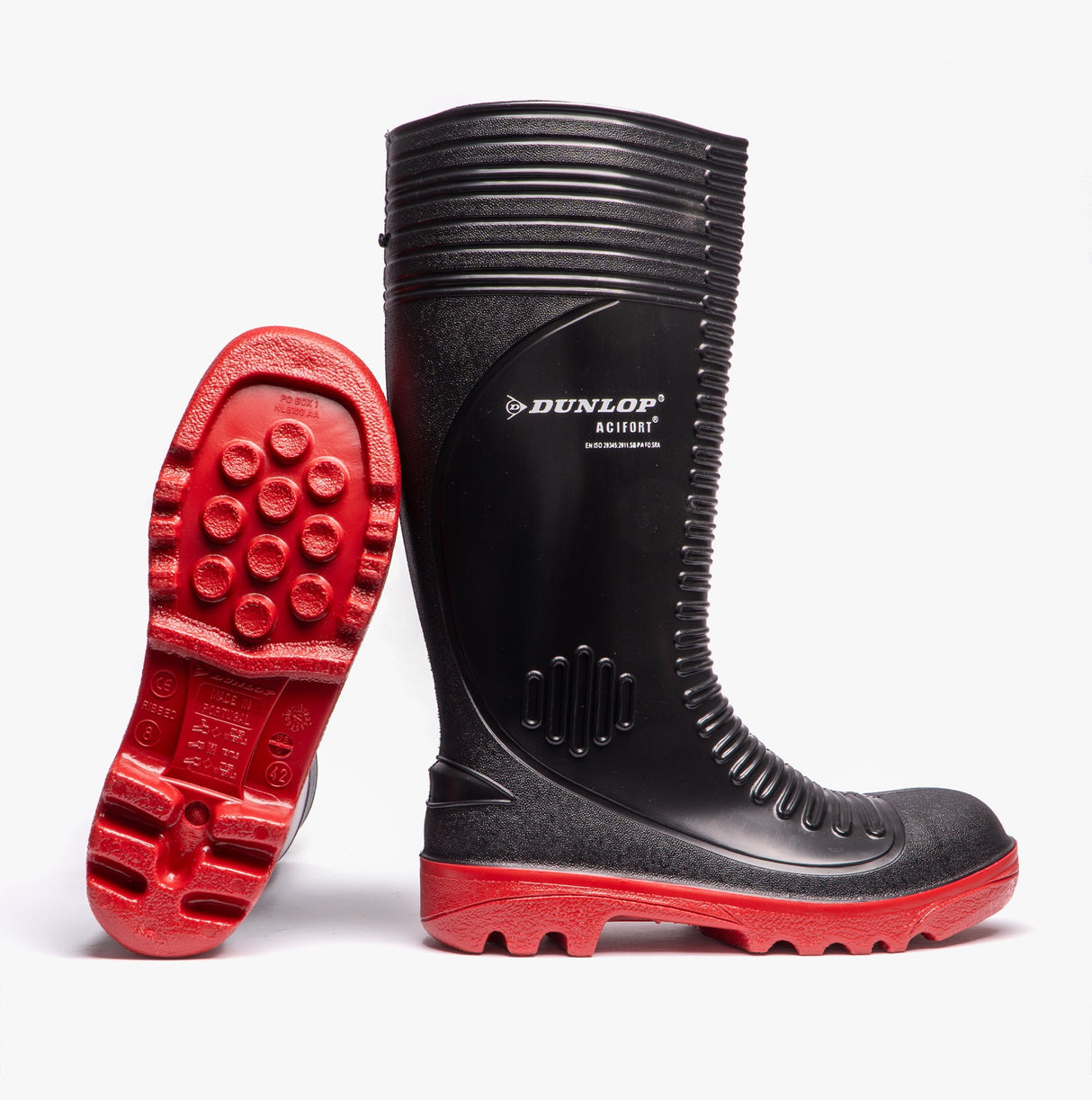 Dunlop ACIFORT Mens Safety Wellington Boots Black