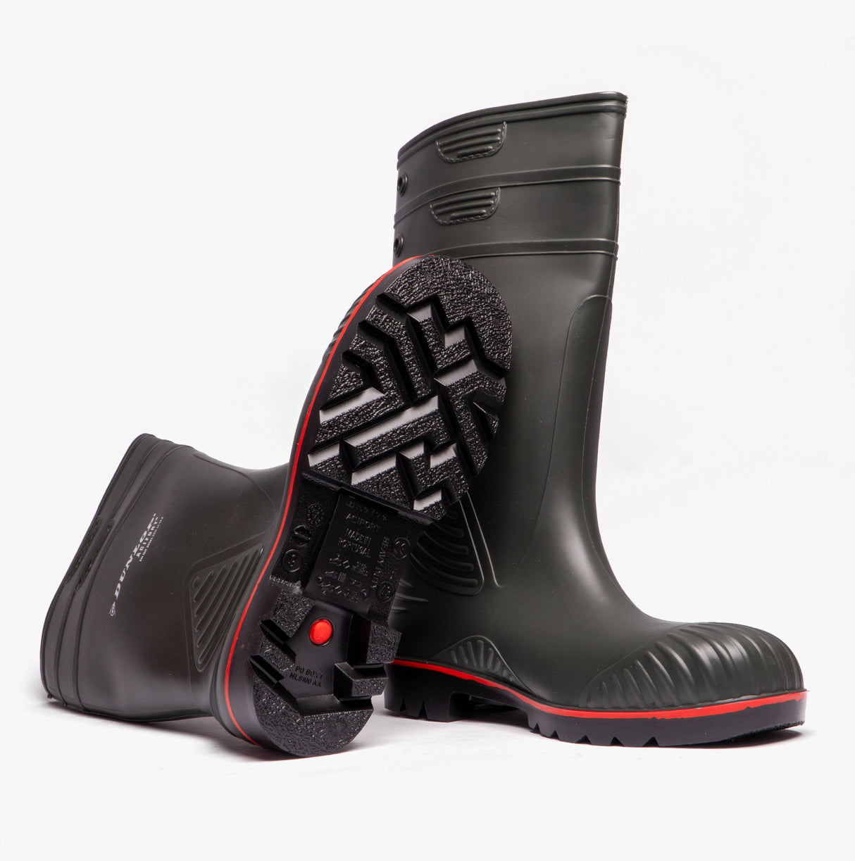 Dunlop ACIFORT Mens Safety Wellington Boots Dark Green