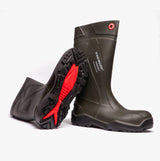 Dunlop PUROFORT+ Unisex Non-Safety Wellington Boots Green
