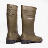 Dunlop PROTOMASTOR Unisex Safety Wellington Boots Green
