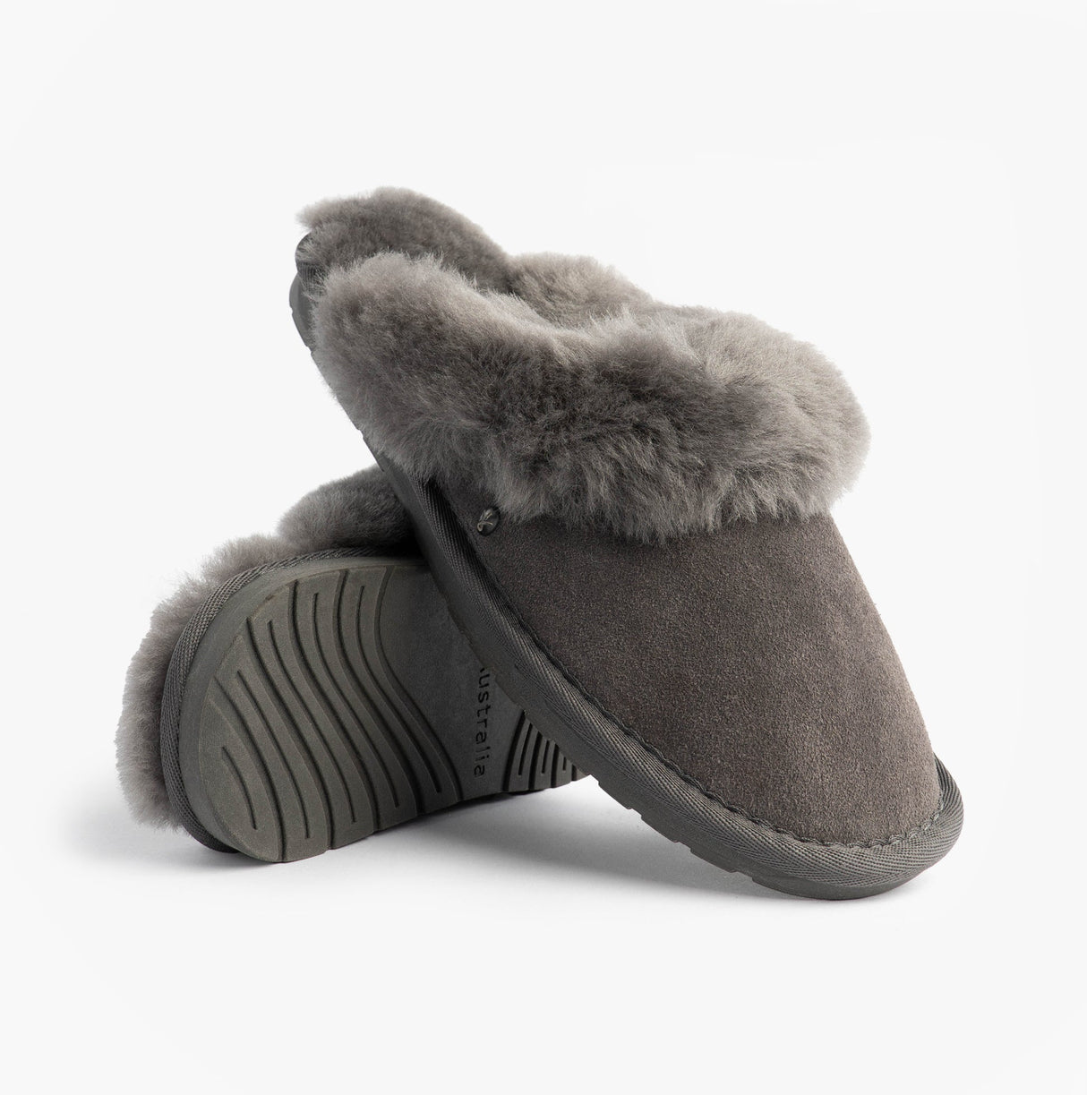 EMU Australia JOLIE Womens Mule Sheepskin Slippers Charcoal