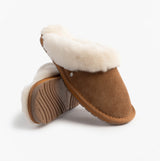 EMU Australia JOLIE Womens Mule Sheepskin Slippers Chestnut