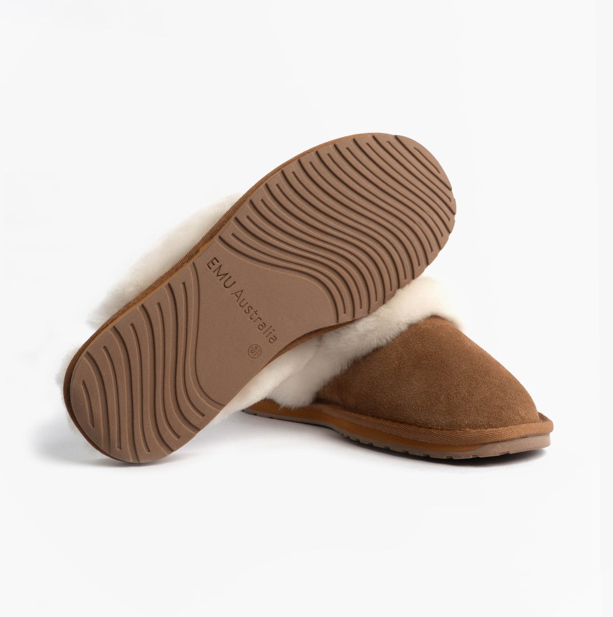 EMU Australia JOLIE Womens Mule Sheepskin Slippers Chestnut