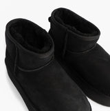 EMU Australia STINGER MICRO FLATFORM Womens Sheepskin Boot Black