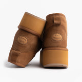 EMU Australia STINGER MICRO FLATFORM Womens Sheepskin Boot Chestnut