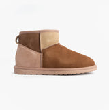 EMU Australia STINGER MICRO PATCHWORK Womens Sheepskin Boot Chestnut