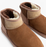 EMU Australia STINGER MICRO PATCHWORK Womens Sheepskin Boot Chestnut