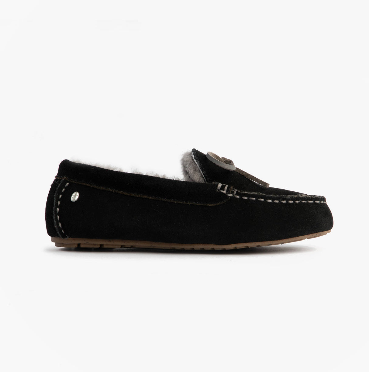 EMU Australia SANDRINE Womens Moccasin Slippers Black