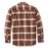 Carhartt 105945 Rugged Flex Relaxed Fit Midweight Flannel Long-Sleeve Plaid Shirt