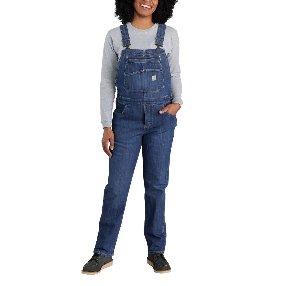 Carhartt 106002 Women's Rugged Flex Relaxed Fit Denim Bib Overall