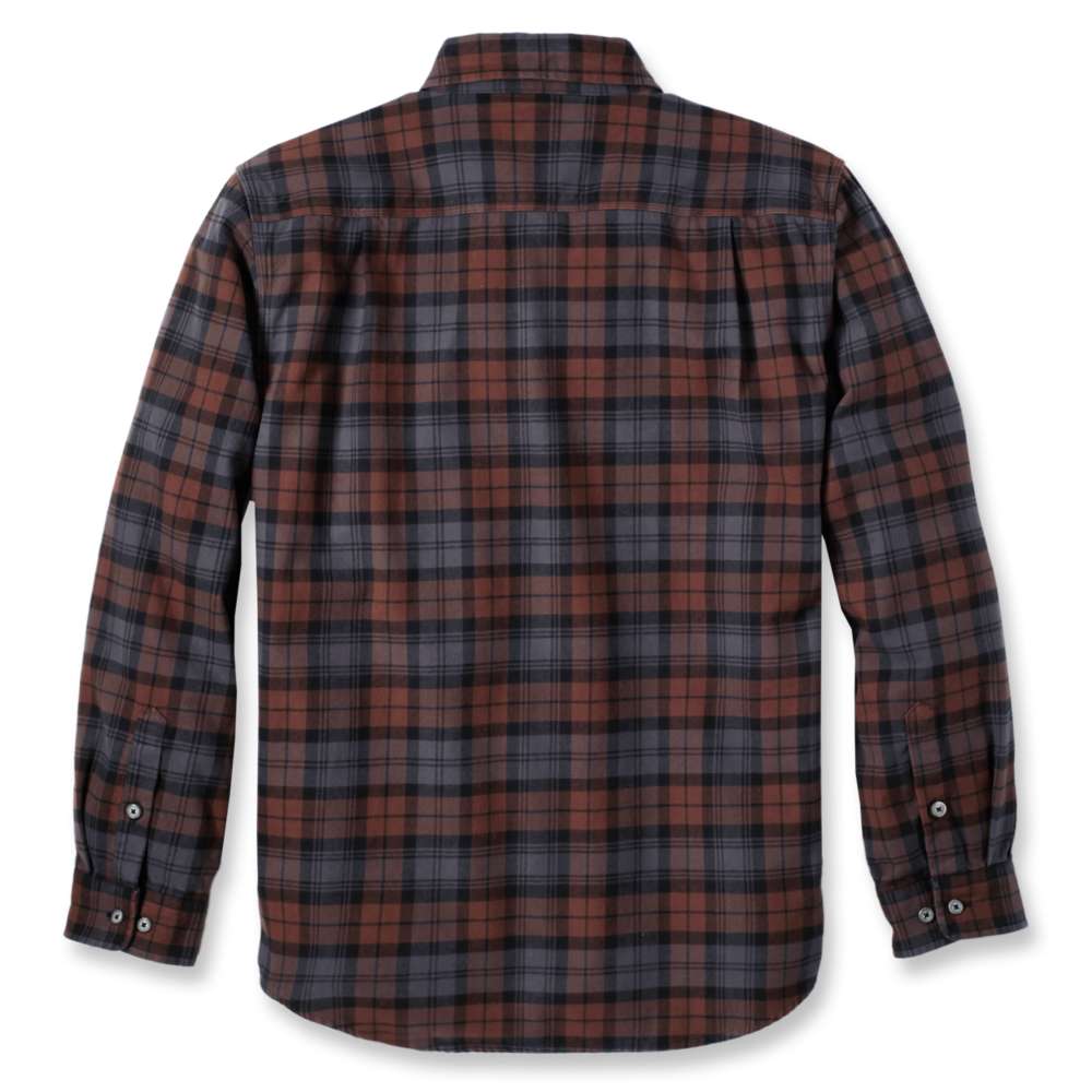 Carhartt 106356 Loose Fit Heavyweight Flannel Long-Sleeve Plaid Shirt