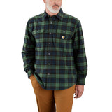 Carhartt 106356 Loose Fit Heavyweight Flannel Long-Sleeve Plaid Shirt