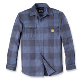 Carhartt 106356 Loose Fit Heavyweight Flannel Long-Sleeve Plaid Shirt
