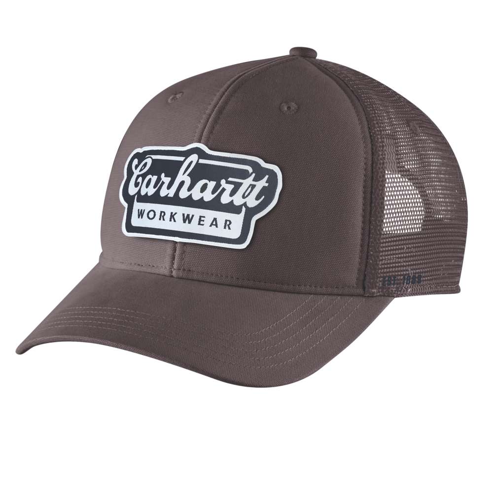 Carhartt 106738 Rugged Flex Twill Mesh-Back Script Patch Cap