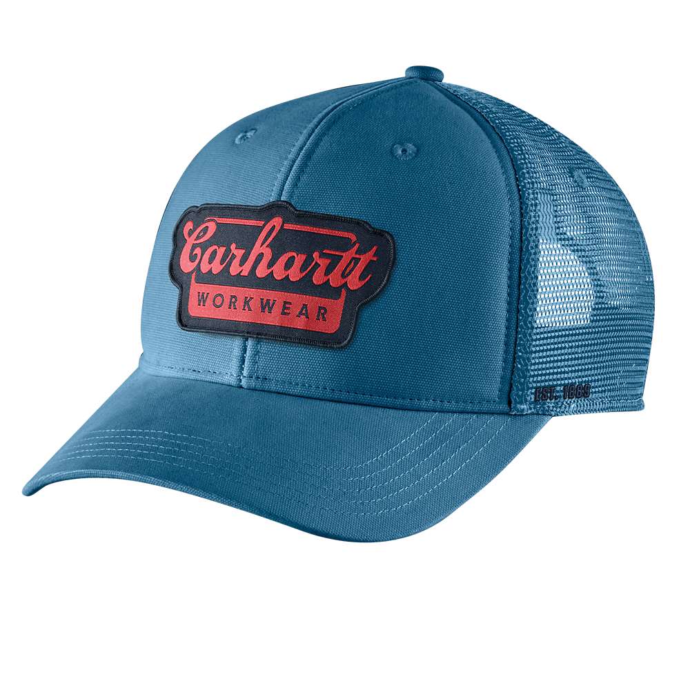 Carhartt 106738 Rugged Flex Twill Mesh-Back Script Patch Cap