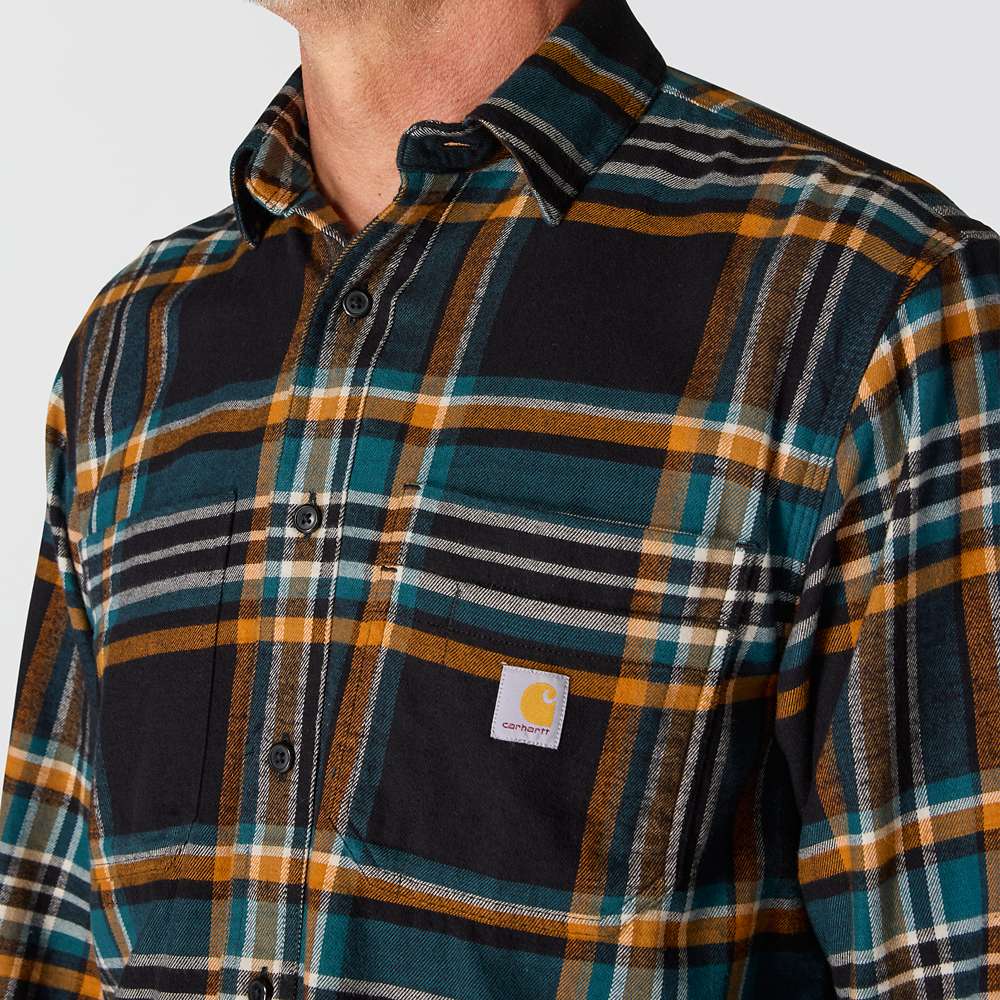 Carhartt 107010 Rugged Flex™ Relaxed Fit Midweight Flannel Long-Sleeve Plaid Shirt
