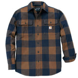 Carhartt 107013 Loose Fit Heavyweight Flannel Long-Sleeve Plaid Shirt