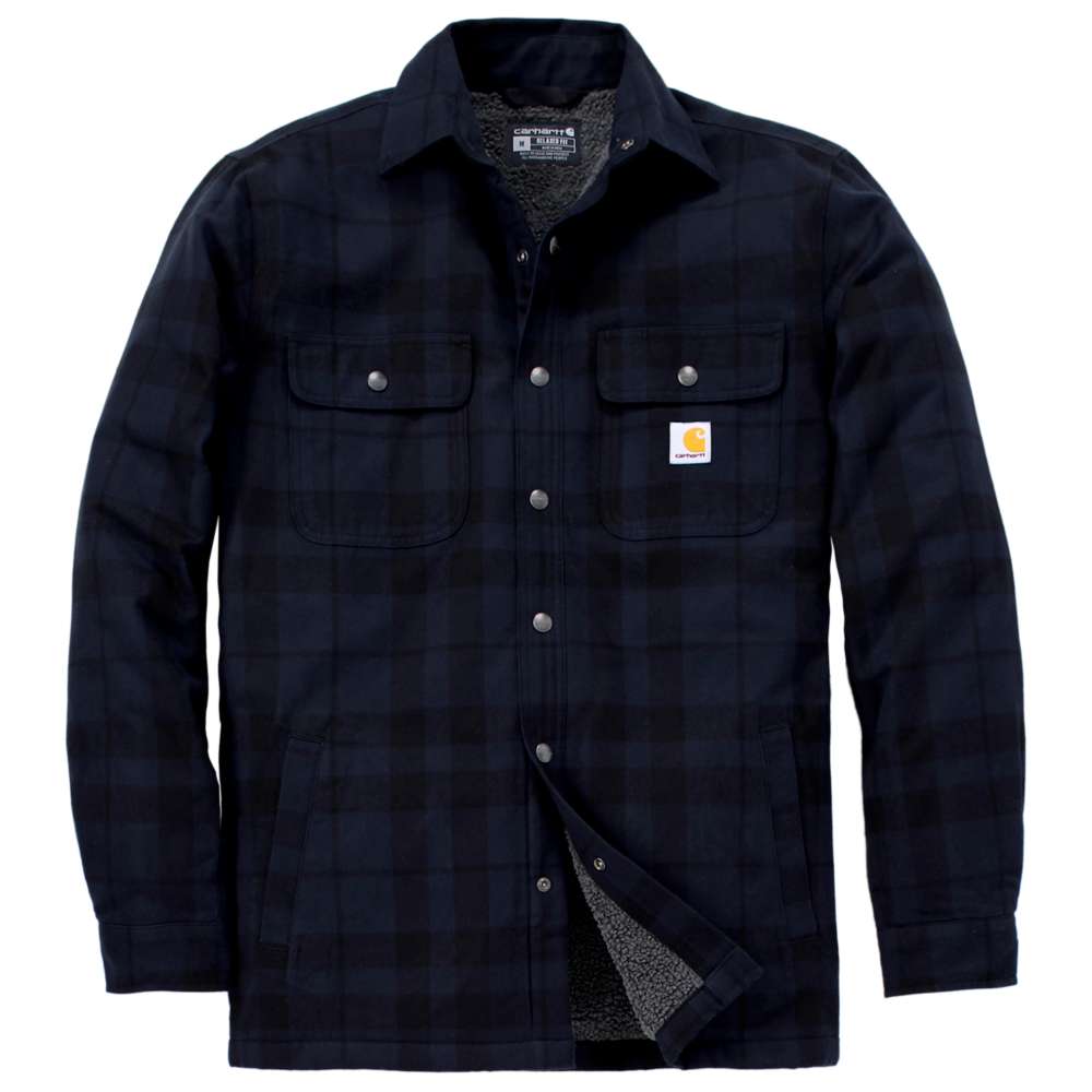 Carhartt 107017 Relaxed Fit Flannel Sherpa-Lined Shirt Jac