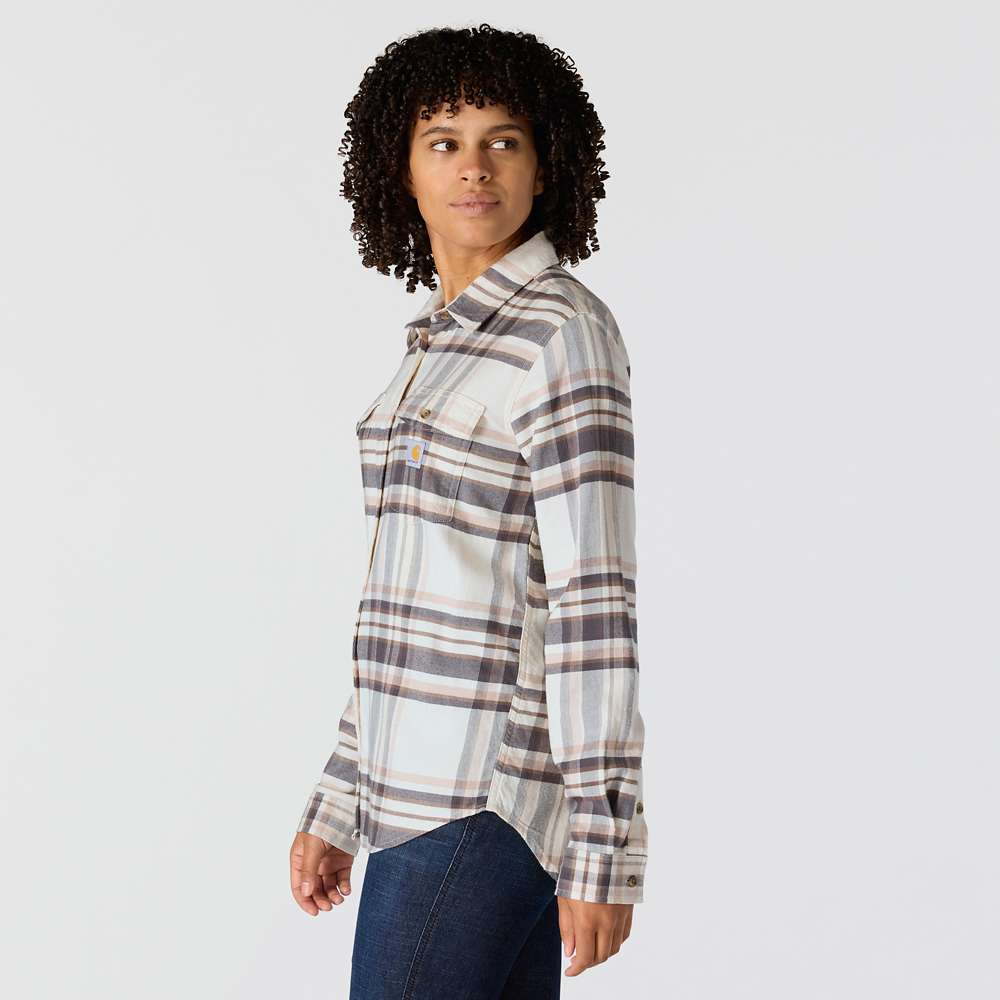 Carartt 107135 Women's TENCEL Fiber Series Relaxed Fit Long-Sleeve Flannel Shirt