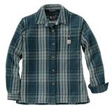 Carharrt 107136 Women's  Tncl Srs LseFit Twll Plaid Shrt