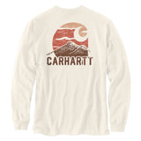 Carhartt 107260 Relaxed Fit Heavyweight Long-Sleeve Mountain Graphic T-Shirt