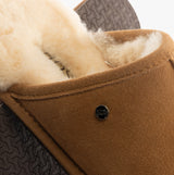 HOS Sheepskin EDWIN Mens Slippers Chestnut