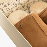 HOS Sheepskin EDWIN Mens Slippers Chestnut