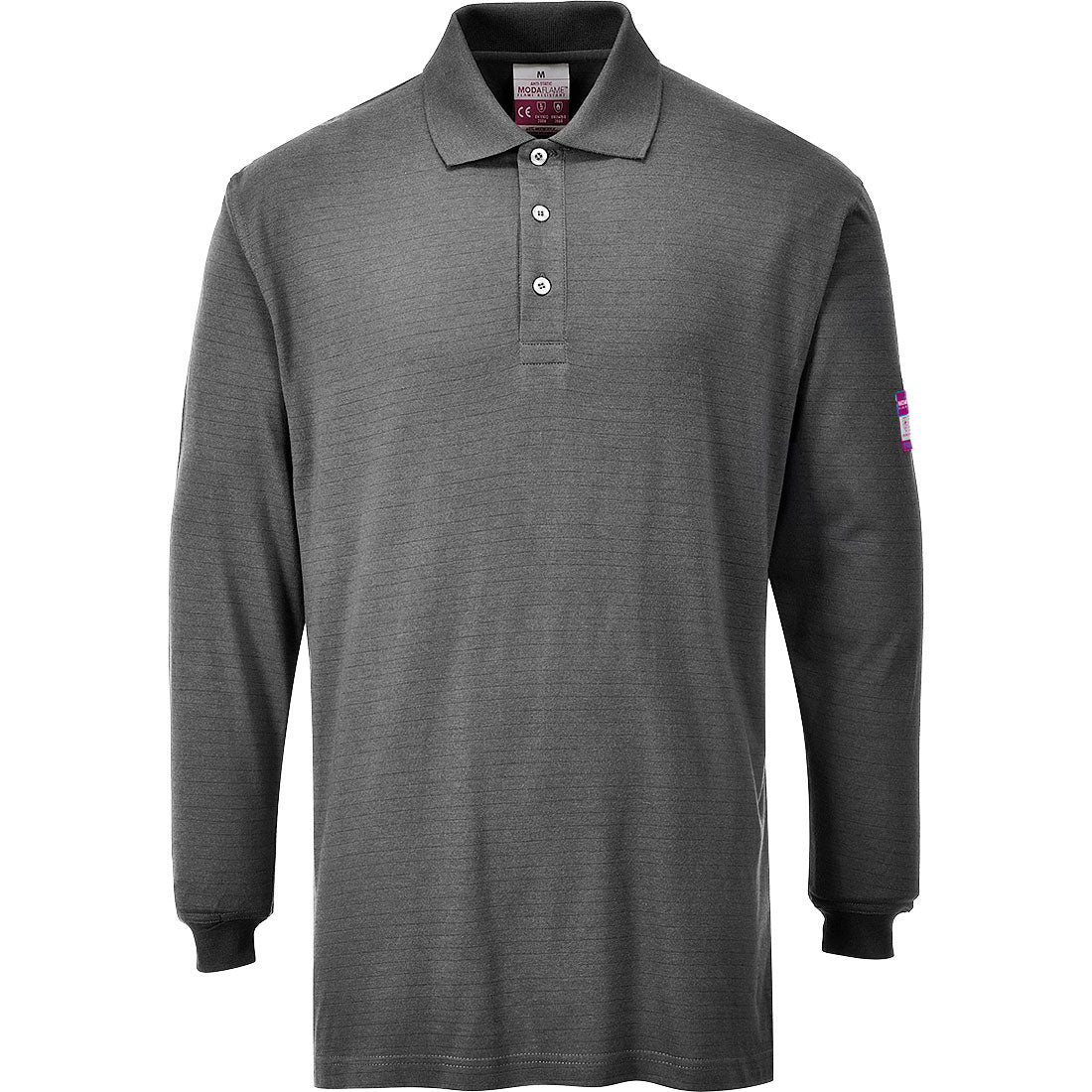 Portwest Modaflame Knit FR Long Sleeve Polo Shirt