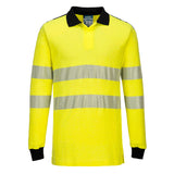 Portwest PW3 Modaflame Knit Hi-Vis FR Long Sleeve Polo Shirt