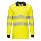 Portwest PW3 Modaflame Knit Hi-Vis FR Long Sleeve Polo Shirt