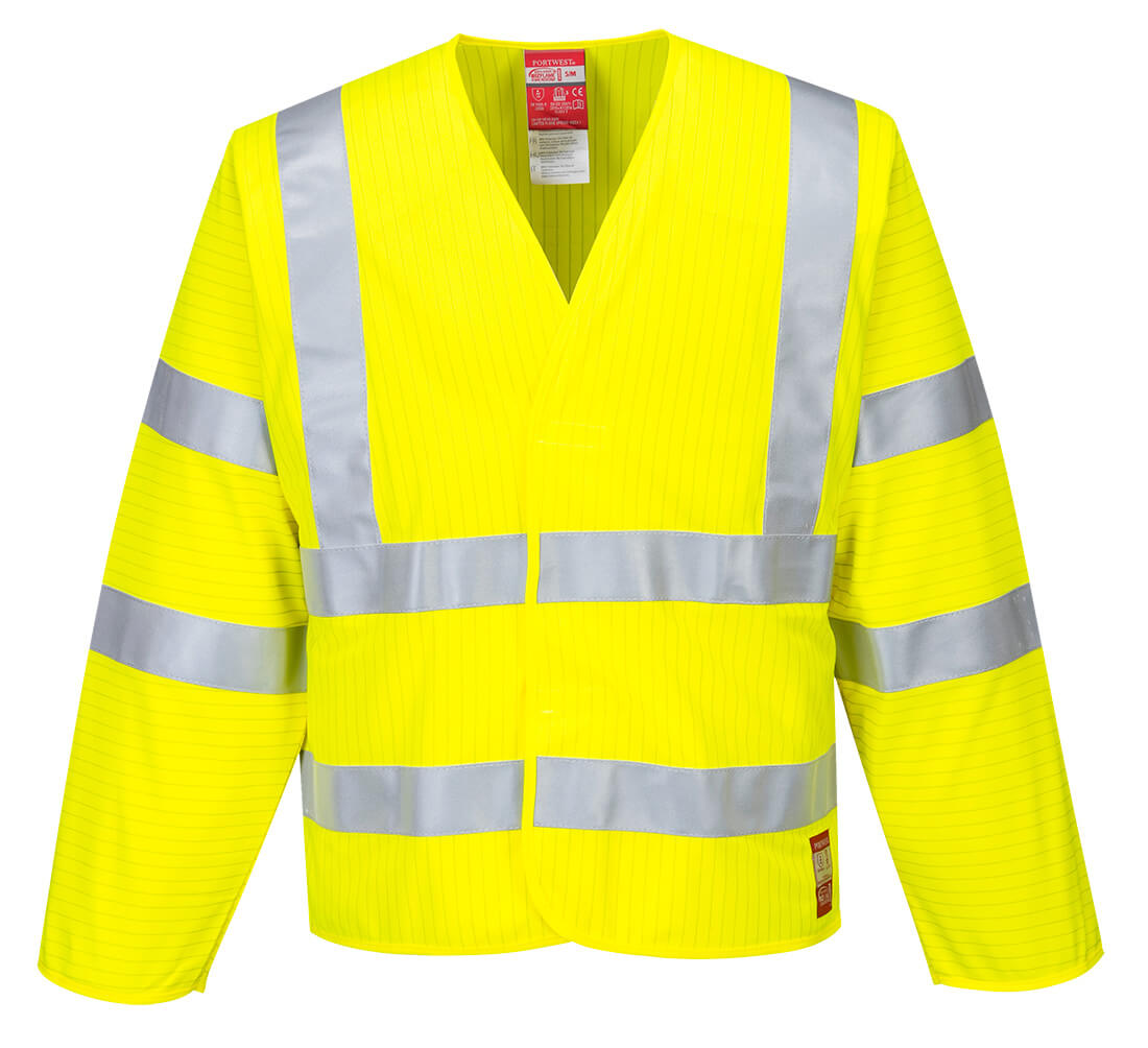 Portwest Bizflame Hi-Vis FR Long Sleeve Vest