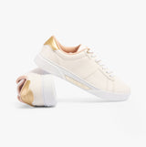Tommy Hilfiger CASUAL CHIC Womens Leather Court Trainers Ancient White