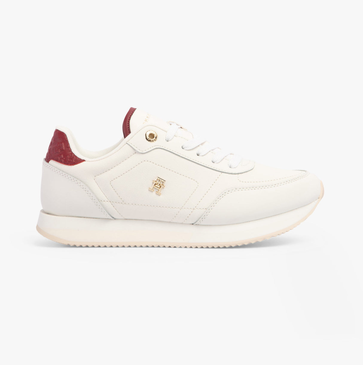 Tommy Hilfiger ELEVATED ESSENTIAL Womens Running Trainers Ancient White