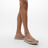 FitFlop IQUSHION OMBRE SPARKLE Womens Flip Flops On Taupe/Pewter