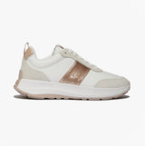 FitFlop F-MODE Womens Leather Trainers Urban White