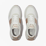 FitFlop F-MODE Womens Leather Trainers Urban White