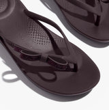 FitFlop iQUSHION GLITZ-BOW Ladies Flip Flops Plumberry