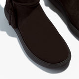 FitFlop iQ-COMFF TASSEL SUEDE Ladies Short Boots Chocolate Brown