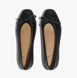 FitFlop DELICATO GLITZ-BOW LEATHER Womens Ballet Black