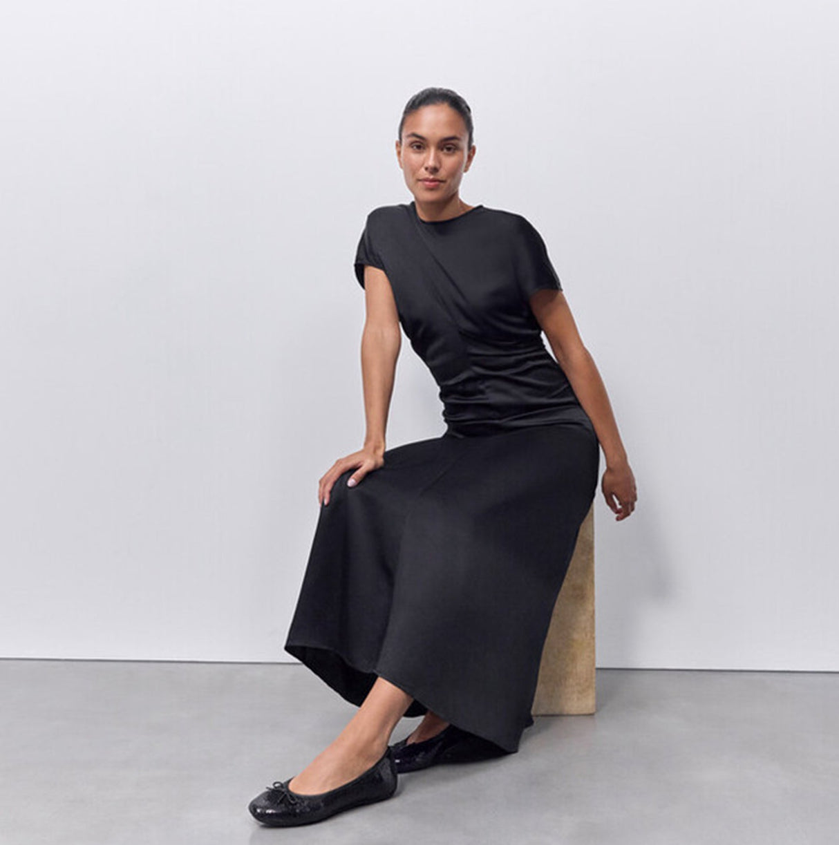 FitFlop DELICATO BOW SEQUIN BALLET Womens Ballet Black