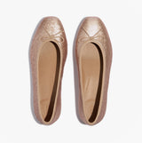 FitFlop DELICATO BOW SEQUIN BALLET Womens Ballet Classic Beige