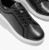 FitFlop RALLY CRYSTAL-TRIM LEATHER Womens Fashion Trainers Black