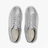 FitFlop RALLY CRYSTAL-TRIM LEATHER Womens Fashion Trainers Silver