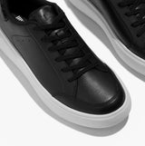 FitFlop RTG SEQUIN-BACKTAB LEATHER Womens Fashion Trainers Black