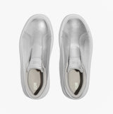 FitFlop 'Ready To Go' LEATHER LACELESS Ladies Sneakers Silver