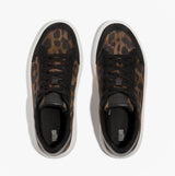 FitFlop 'Ready To Go' LEOPARD SUEDE Ladies Sneakers Black/Chocolate Mix